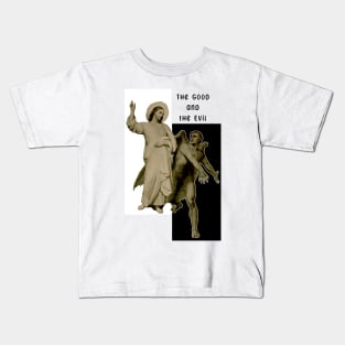 Good and Evil - Jesus vs. the Devil Kids T-Shirt